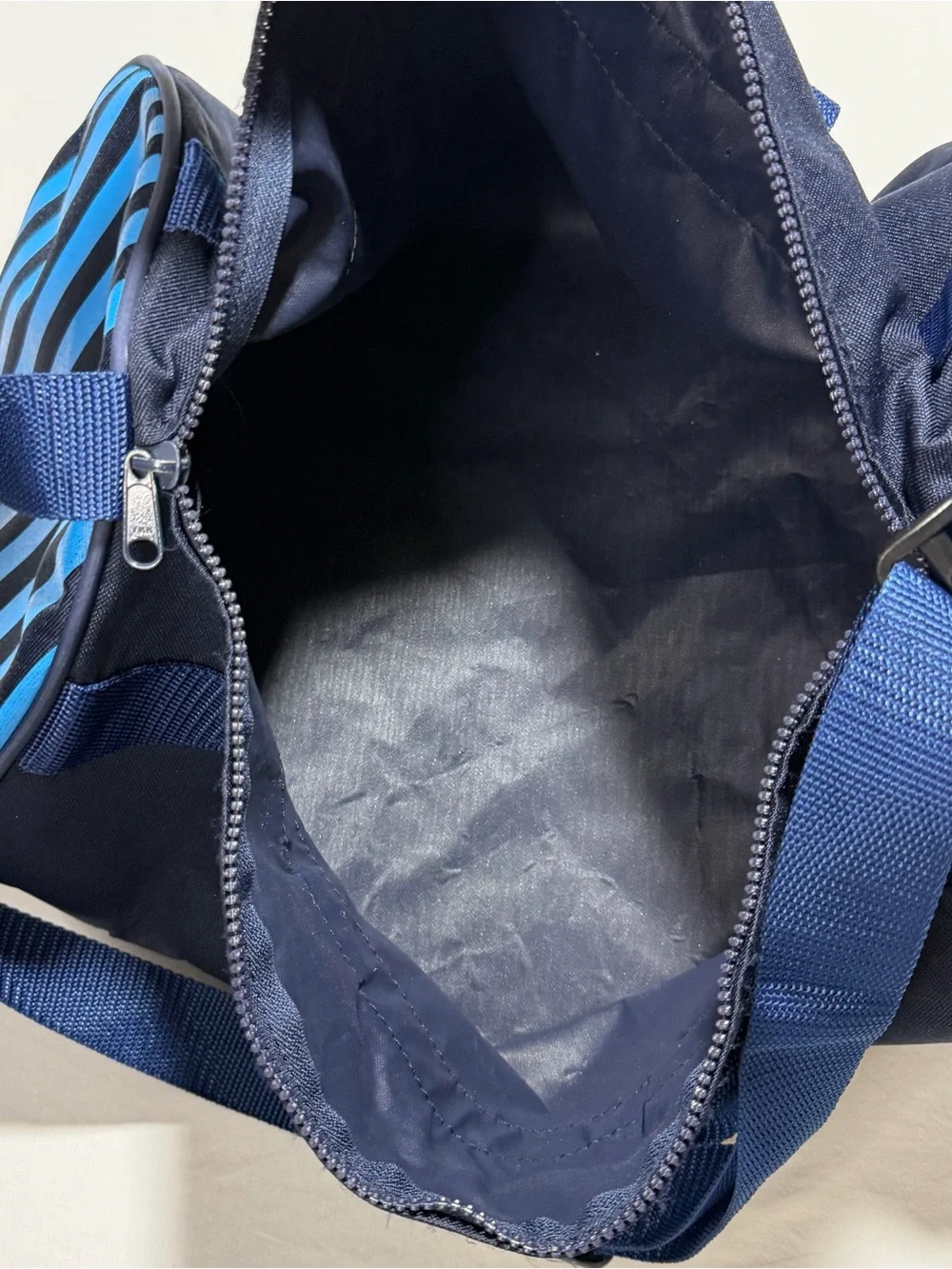 Brooks Brothers Navy Blue Duffel with Light Blue Logo